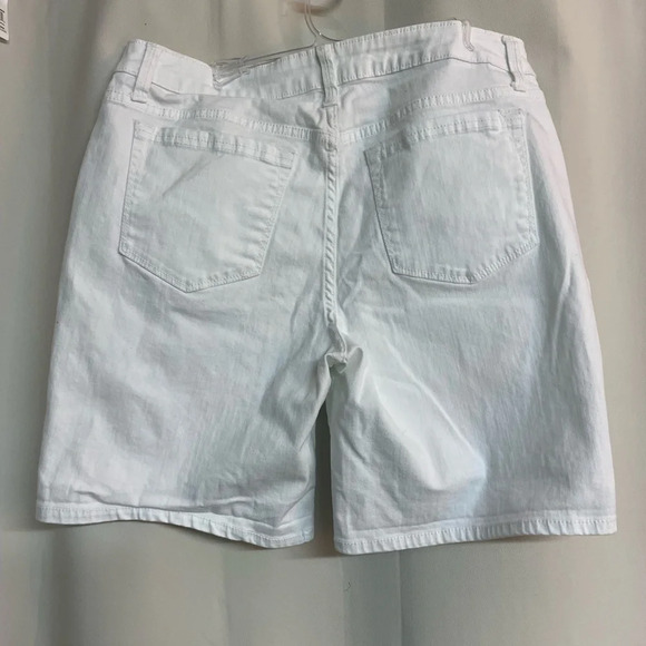 Rider by Lee midrise white shorts size 10 medium - Picture 3 of 6